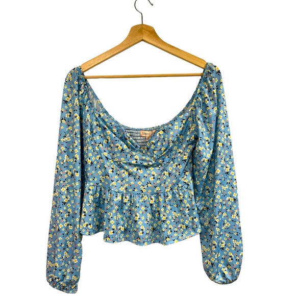 bloomfield Tops - BLOOMFIELD puff sleeve floral print blouse - size large